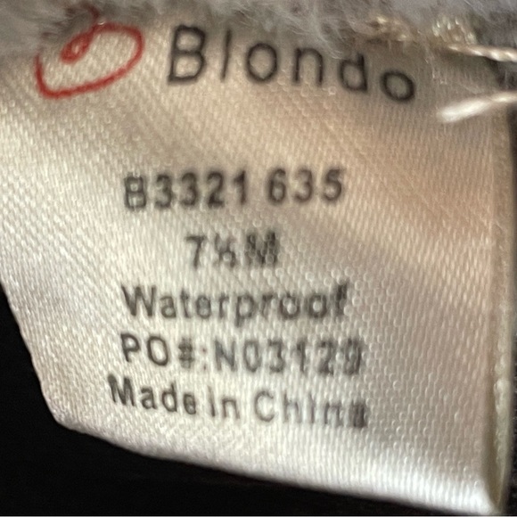 Blondo Suri Waterproof Slip-On Sneakers Gray Faux Fur Suede Size 7.5 Womens - Picture 6 of 7